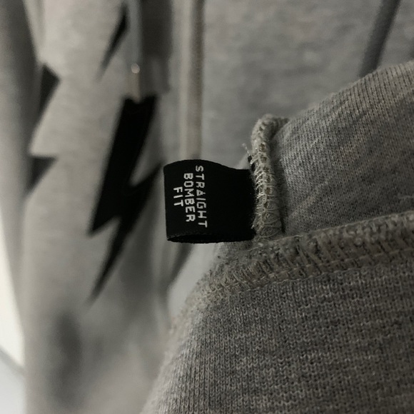 Neil Barrett Fair Isle Thunderbolt Zip Hoodie - Picture 5 of 6